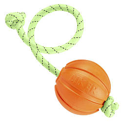 М'ячик, що світиться (5см) на шнурку для собак, ЛАЙКЕР5 Люмі / М'яч для ігор з цуценятами / Гра для собак у темряві