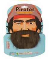 Набор пирата Сэра Генри «Рыжий» Морган. Борода, 3 в 1: борода, усы, брови на планшете