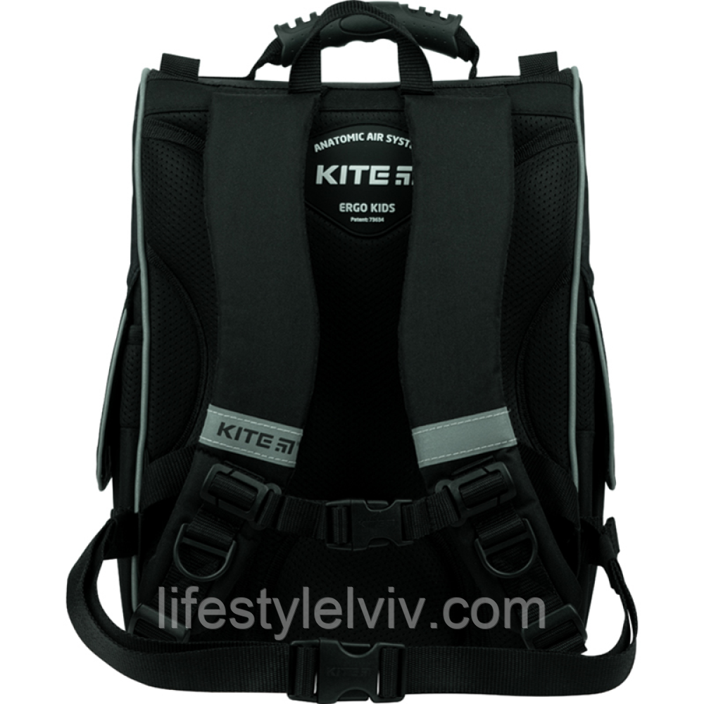 Рюкзак каркасный Kite Education K22-501S-7, 35х25х13см, 11,5л, Черный / Школьный портфель с LED подсветкой - фото 4 - id-p1938621817