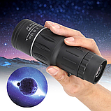 Монокуляр для спостереження Galileo 16x52 міні-підзорна труба, для полювання, рибки + Годинник SwissArmy, фото 8