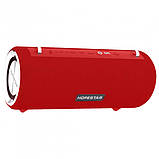 Бездротова колонка Hopestar H39 Bluetooth USB з функцією Power Bank динаміки Ø57 мм вологостійка Червона, фото 4