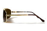 Окуляри поляризаційні BluWater Navigator-2 Polarized (brown), коричневі в золотистій оправі, фото 9