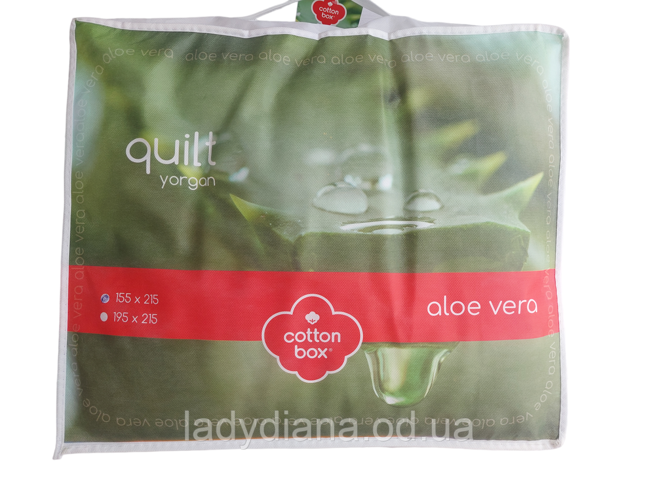 Ковдра 195X215см з екстрактом Aloevera/алоє віра чохол мікрофібра наповнювач мікрогель Сotton Box Туреччина, фото 1