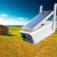 Камера видеонаблюдения уличная не поворотная c солнечной панелью WIFI Solar ABQ-Q1 8MP FHD-Contains two 18650