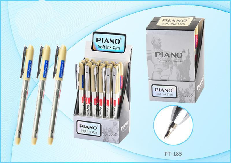 Ручка олійна Piano Elegant PT-185 (синя), фото 1