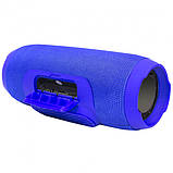 Мобільна Bluetooth колонка T&G Charge 3+ Синя, портативна акустична колонка з блютуз, колонка динамік, фото 8