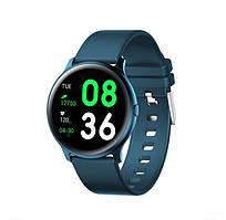 Наручний смарт годинник з вимірюванням тиску Smart Watch KingWear KW19, смарт вотч з пульсометром сині