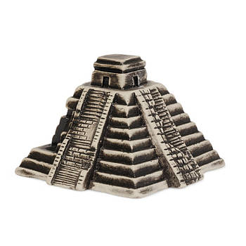 Декорація для акваріума Природа Піраміда майя 11*11*8 см (кераміка)