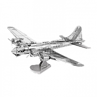 Металлический 3D-пазл конструктор Бомбардировщик B-17 Flying Fortress, Fascinations