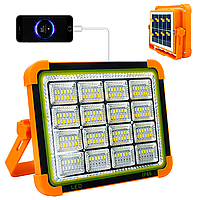 Переносной прожектор на солнечной батарее с повербанком 1000 Вт, 17х21х5,3 см, Tusk portlable work light D9