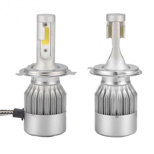 Світлодіодні автолампи B&V LED цоколь Лампи H4 для фар 4000lm Комплект ламп головного світла, фото 1