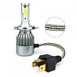 Світлодіодні автолампи B&V LED цоколь Лампи H4 для фар 4000lm Комплект ламп головного світла, фото 4