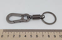 Карабин с кольцом металлический с пружиной (для брелка/ключей) арт. 03970