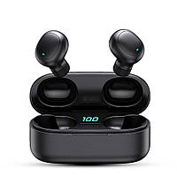 Бездротові блютуз навушники вкладиші H6 TWS з зарядкою, Bluetooth навушники вкладиші з LED дисплеєм