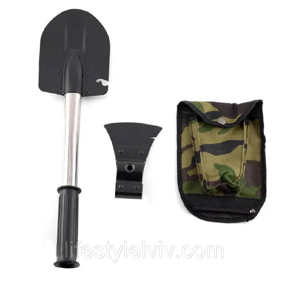 Саперна лопата складана 4в1/ Похідний туристичний набір, фото 1