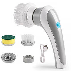 Бездротова щітка для миття посуду 3в1 MA2304-19 / Багатофункціональна машинка для чищення сковорідок