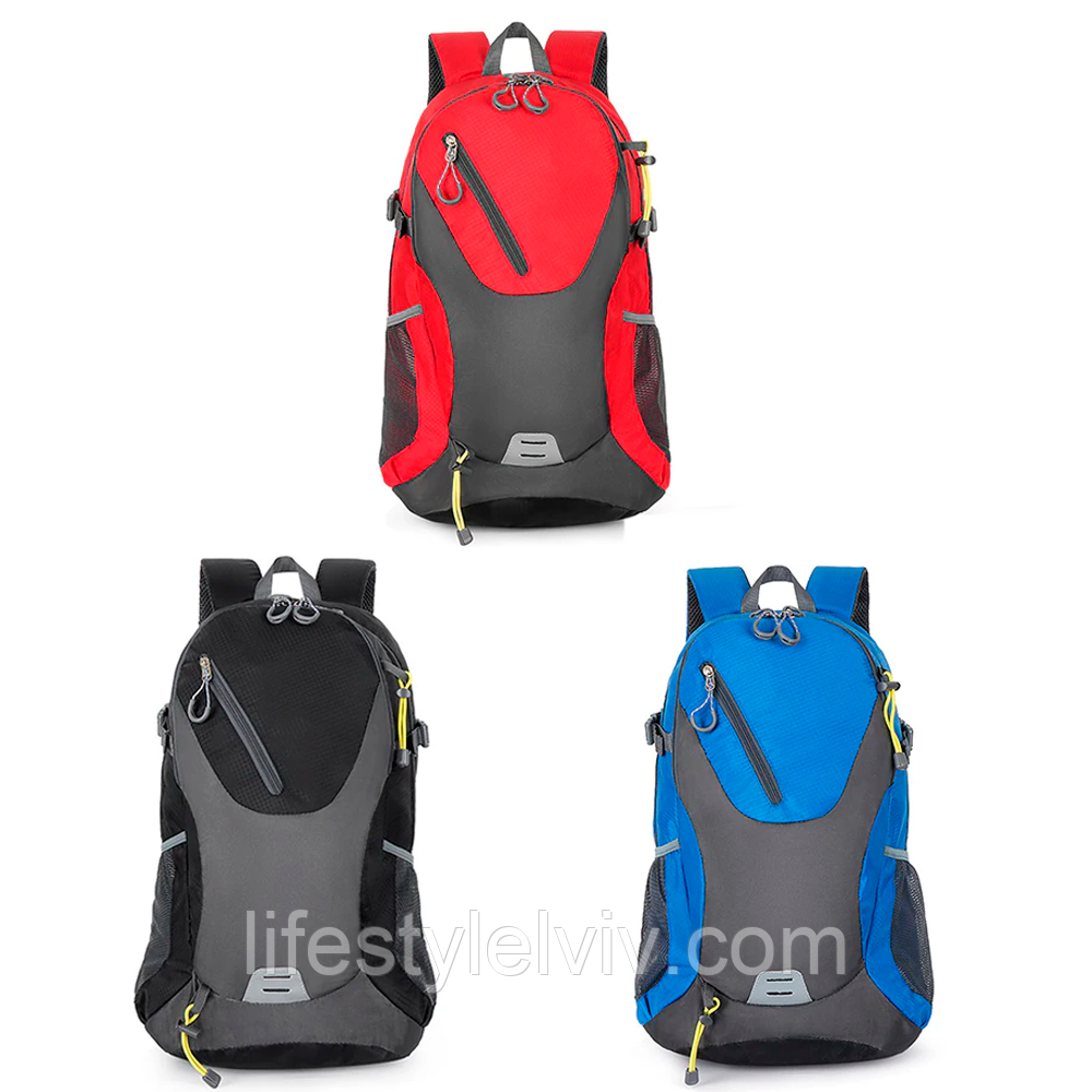 Спортивний рюкзак 40 л, (51x19x30см) 233, Чорний / Туристичний рюкзак / Рюкзак в похід, фото 1