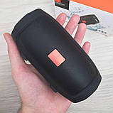 Портативна бездротова колонка Charge Mini Bluetooth портативна стерео E3 FM-MP3 Чорна, фото 6