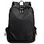 Рюкзак міський на 20л (45х30х14см) 929, з USB портом, Чорний / Повсякденний рюкзак для ноутбука, фото 8