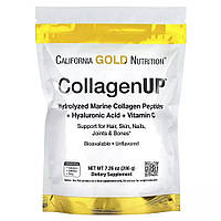 Коллаген пептиды с гиалуроновой кислотой, CollagenUP Peptides, California Gold Nutrition, 5000 мг 206 г