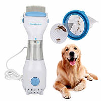 Електрична щітка для собак і кішок від вошей, бліх і гнид Licetec V-Comb Гребінь уловлювач паразитів