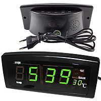 Настольные электронные часы, с температурой и будильником, CX 818 / Часы-будильник для дома / Портативные часы