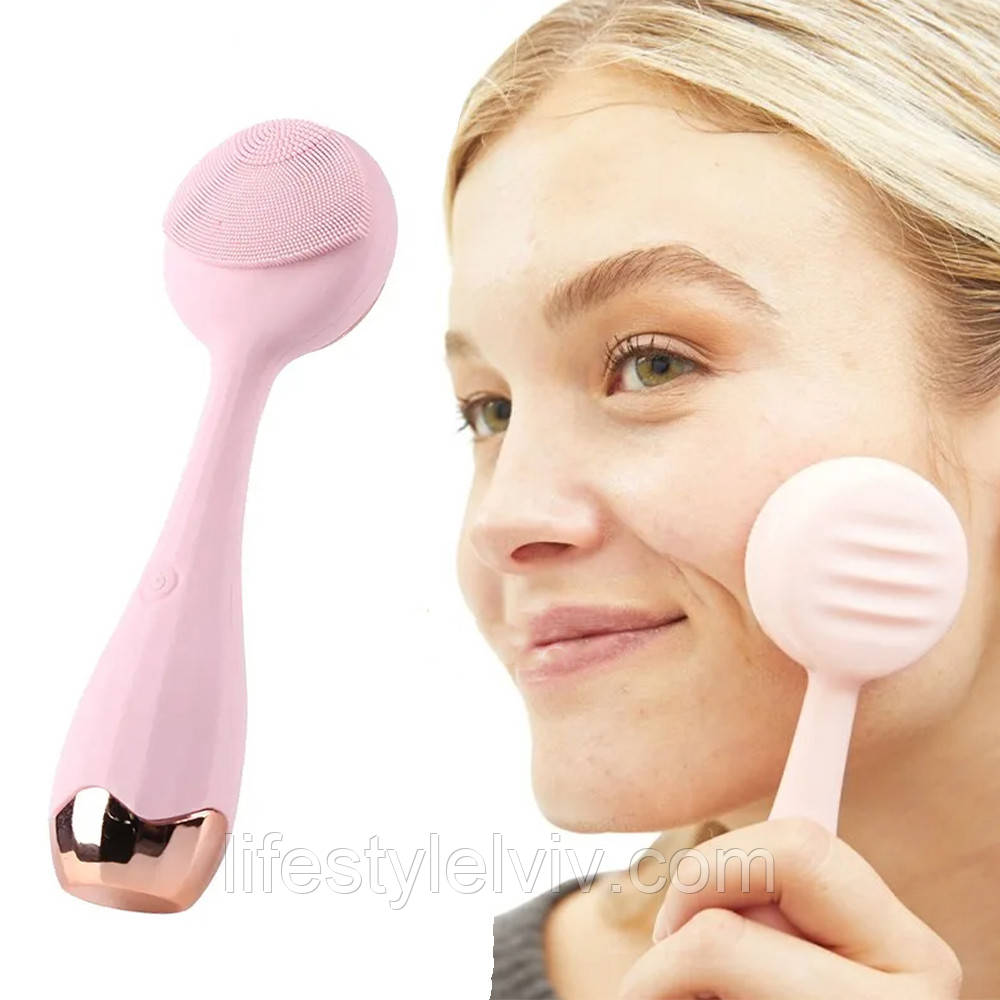 Щітка для вмивання силіконова EL-2337 / Електрична щітка масажер для чищення обличчя, фото 1