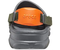 Crocs All-Terrain Clog Slate Grey / Multi — Сабо Крокс Ол-Террейн Сірі з Яскравими Вставками — Оригінал, фото 3