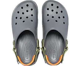 Crocs All-Terrain Clog Slate Grey / Multi — Сабо Крокс Ол-Террейн Сірі з Яскравими Вставками — Оригінал, фото 6