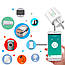 Розумна WiFi розетка 20А з лічильником електроенергії Tuya Smart 4400Вт, Біла / Розетка з підключенням до телефону, фото 6