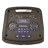 Акустична система з мікрофоном Goldteller 505GT портативна колонка USB/TF/FM/Bluetooth 60W RGB, фото 5
