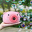 Дитячий генератор мильних бульбашок Свинка BUBBLE CAMERA / Іграшка фотоапарат для мильних бульбашок, фото 3