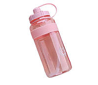 Спортивная уличная бутылка для воды 1500 мл. Розовая