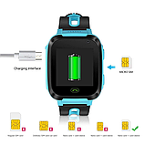 Дитячі смарт годинник з GPS і SIM картою BW-F2, камера, SOS , ліхтарик, геозабор, Blue+Карта пам'яті 32Гб, фото 3