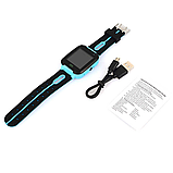 Дитячі смарт годинник з GPS і SIM картою BW-F2, камера, SOS , ліхтарик, геозабор, Blue+Карта пам'яті 32Гб, фото 8