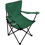 Комплект туристичний складаний стілець 4 шт. з підлокітниками, спинкою, підсклянником, у чохлі Зелений, фото 5