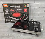 Cенсорна плита інфрачервона RAF 3500S одноконфоркова для всіх типів посуду, склокерамічна, фото 6