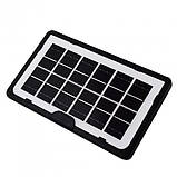Багатофункціональний потужний ліхтар Power Bank Solar (6000mAh) із сонячною панеллю + лампочки 3 шт 6W, фото 7