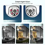 Вулична бездротова камера спостереження WIFI IP Smart PTZ-5MP ICSEE 360/90 з віддаленим переглядом, фото 6