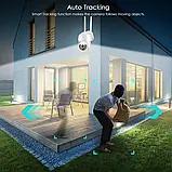 Вулична бездротова камера спостереження WIFI IP Smart PTZ-5MP ICSEE 360/90 з віддаленим переглядом, фото 11