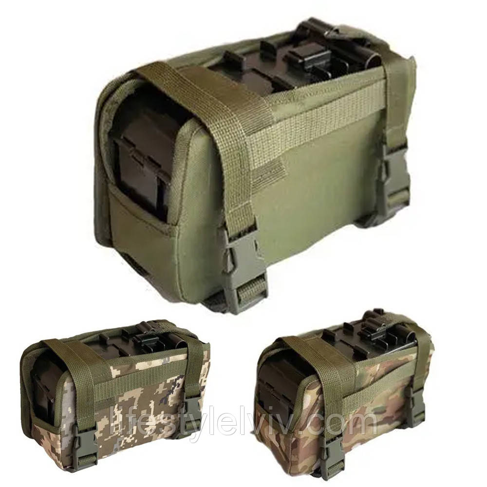 Тактичний підсумок для коробки (27х17х11 см) Олива / Підсумок для пкм / М'який короб для пкм, фото 1