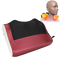 Массажная подушка для спины и шеи 3 режима работы MASSAGE CUSHION с подогревом / Роликовый массажер