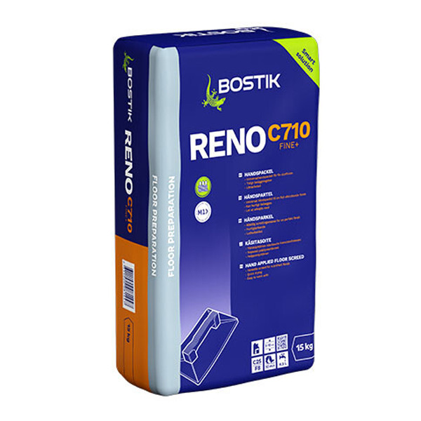 Шпаклівка BOSTIK RENOC710 FINE+ суха, швидковисихна для підлоги, 15 кг