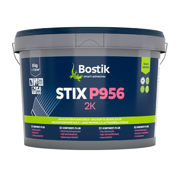 Клей BOSTIK STIX P956 2K двокомпонентний особливо міцний, вологостійкий для ПВХ-покриття, 8 кг