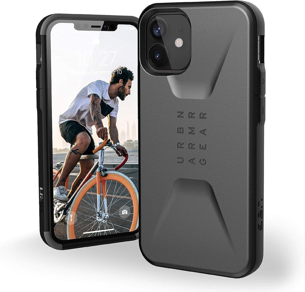 Оригінальний чохол UAG Civilian Silver для iPhone 12 Mini, фото 1