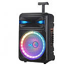 Портативна акустична система з караоке мікрофоном Winso GZ-Q15-15"x1 Bluetooth колонка 30W+Пульт, фото 5