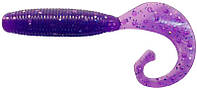 Силикон Reins Fat G-Tail Grub 3"  567 (уп 12 шт) Lilac Silver&Blue Flake (41428) 1552.02.42