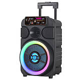 Портативна акустична стереосистема з караоке мікрофоном Winso GZ-W808-30W Bluetooth колонка, фото 6