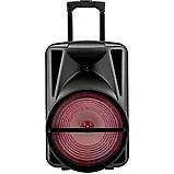 Портативна акустична стереосистема з караоке мікрофоном Winso MD20-12L (40 W) Bluetooth, фото 3