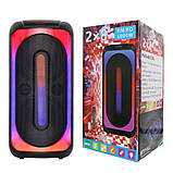 Професійна акустична система з караоке мікрофоном Winso MD4-0808-8"x2 RGB 40W + Пульт, фото 5